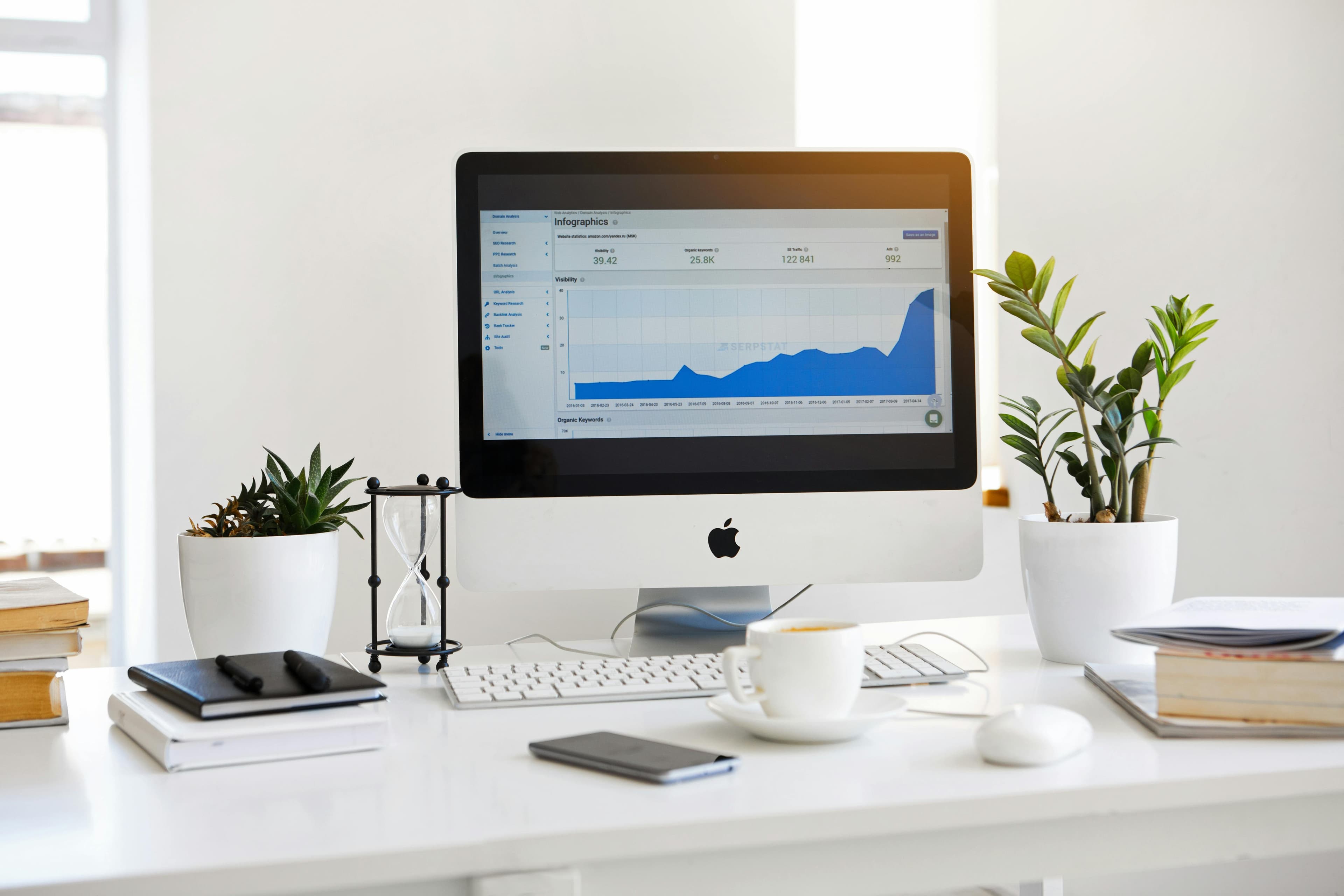 screen in an office